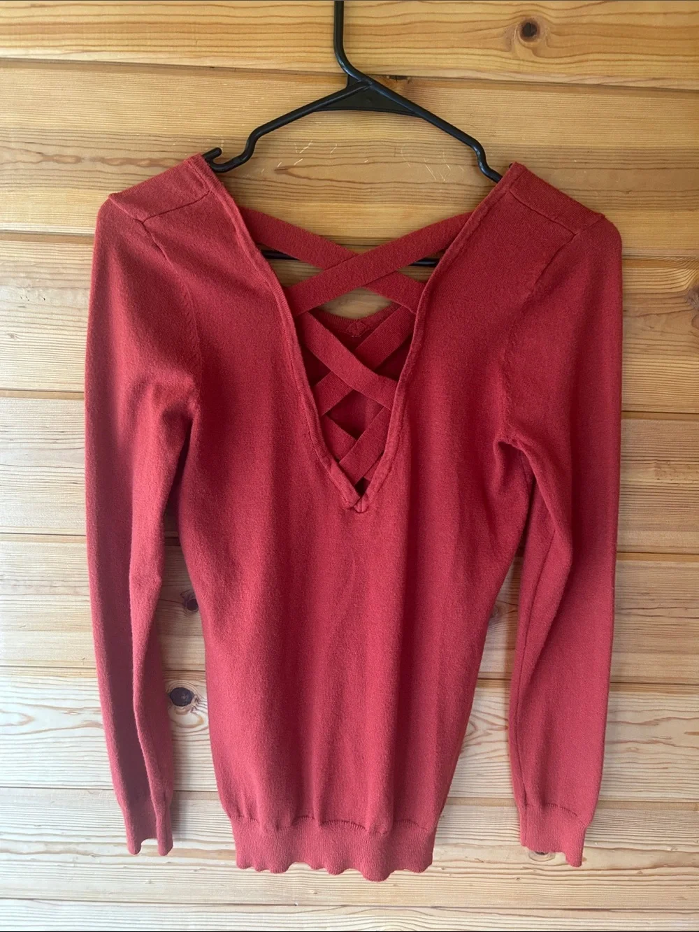 Love Ellie Lightweight Sweater in Deep Rust